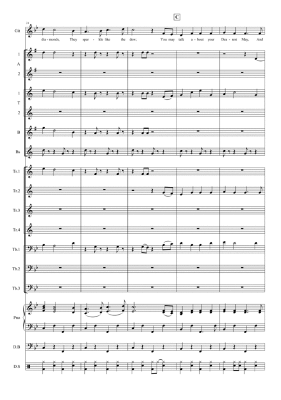 Yellow Rose of Texas Yellow Rose of Texas Jazz Ensemble scores gallery preview page 6