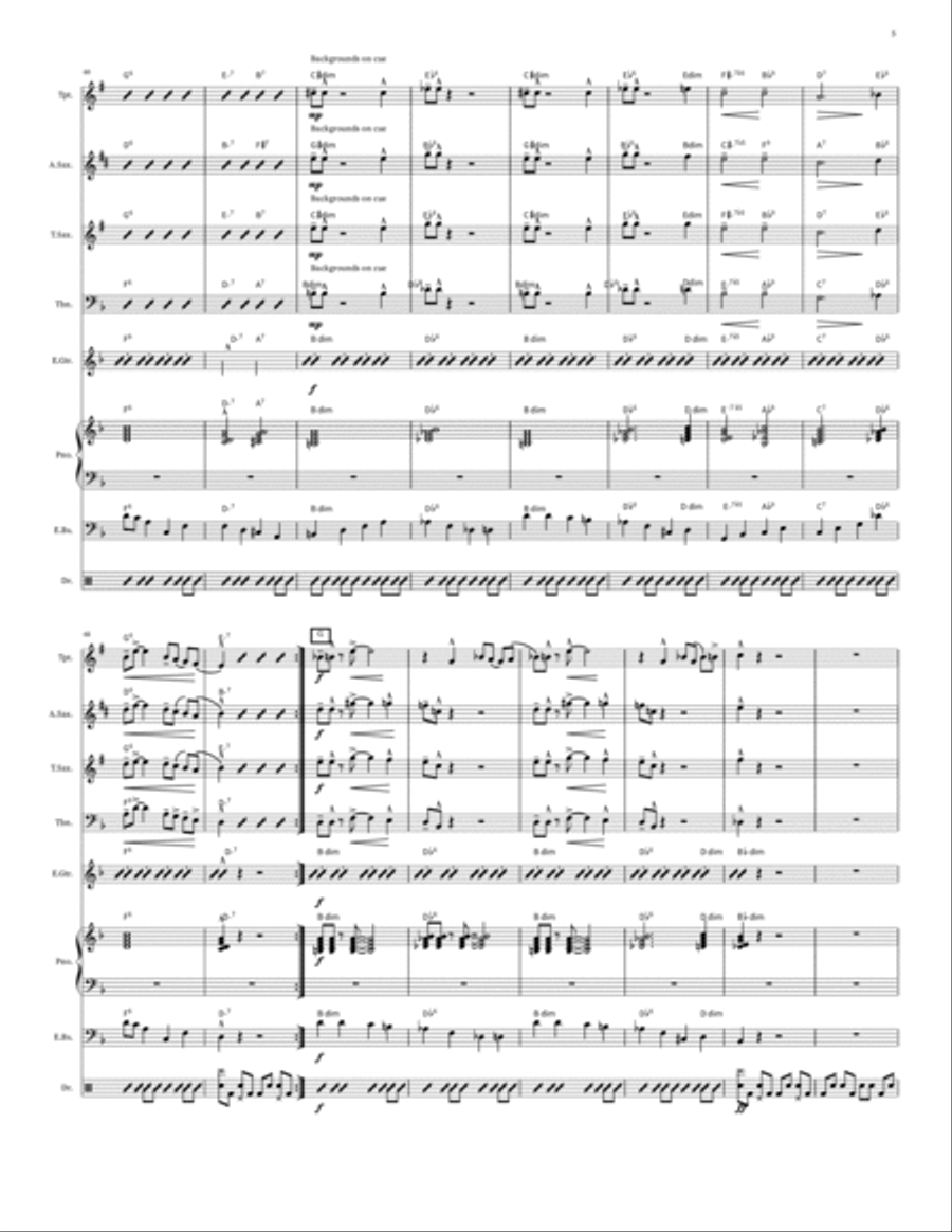 The Choices We Make The Choices We Make Jazz Ensemble scores gallery preview page 5