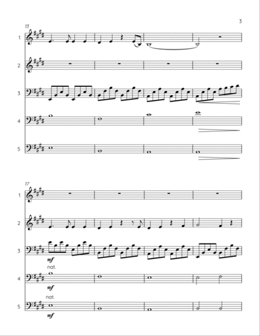 My Heart Will Go On (love Theme From 'titanic') String Quintet scores gallery preview page 3