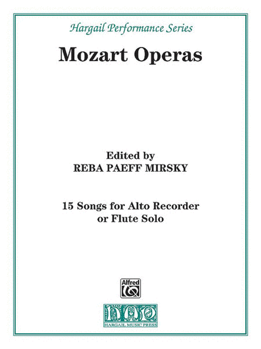 15 Songs from the Operas of Mozart