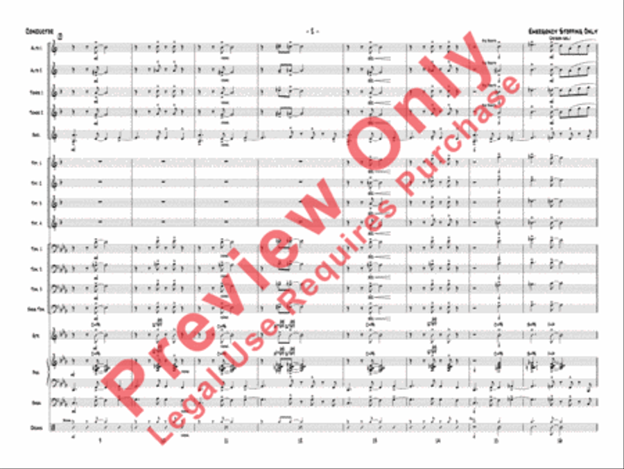 Emergency Stopping Only Jazz Ensemble scores gallery preview page 5