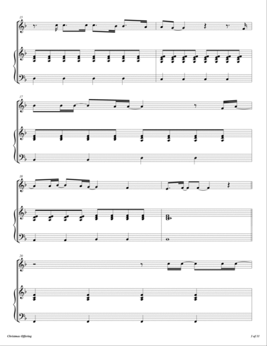 Christmas Offering Flute Solo scores gallery preview page 4