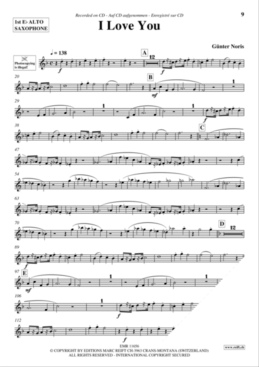 Play The 1st Alto Sax With The Ballroom Dance Orchestra Vol. 6 Alto Saxophone scores gallery preview page 9