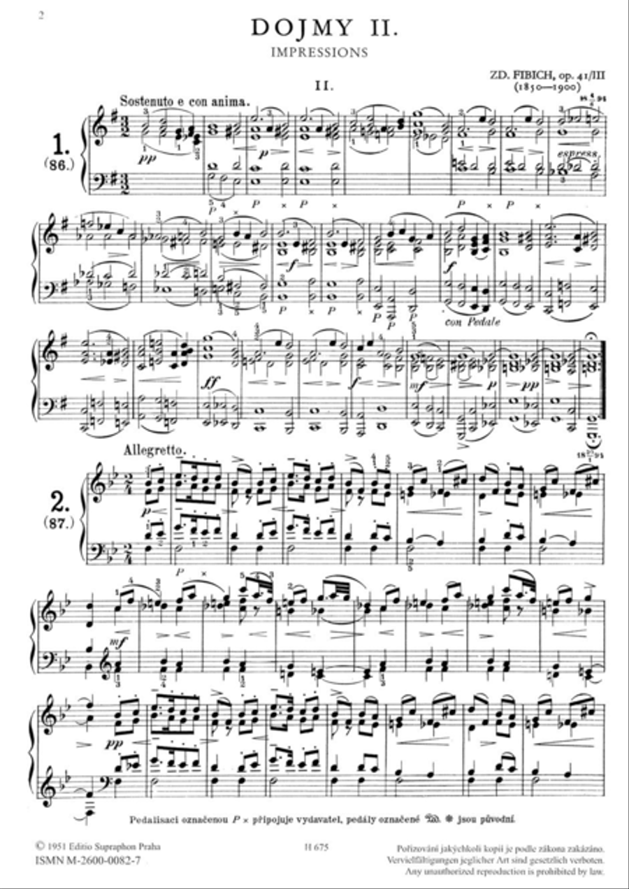 Stimmungen, Eindrucke und Erinnerungen, op. 41/III Piano Solo scores gallery preview page 2