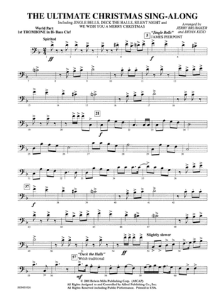 The Ultimate Christmas Sing-Along: WP 1st B-flat Trombone B.C.