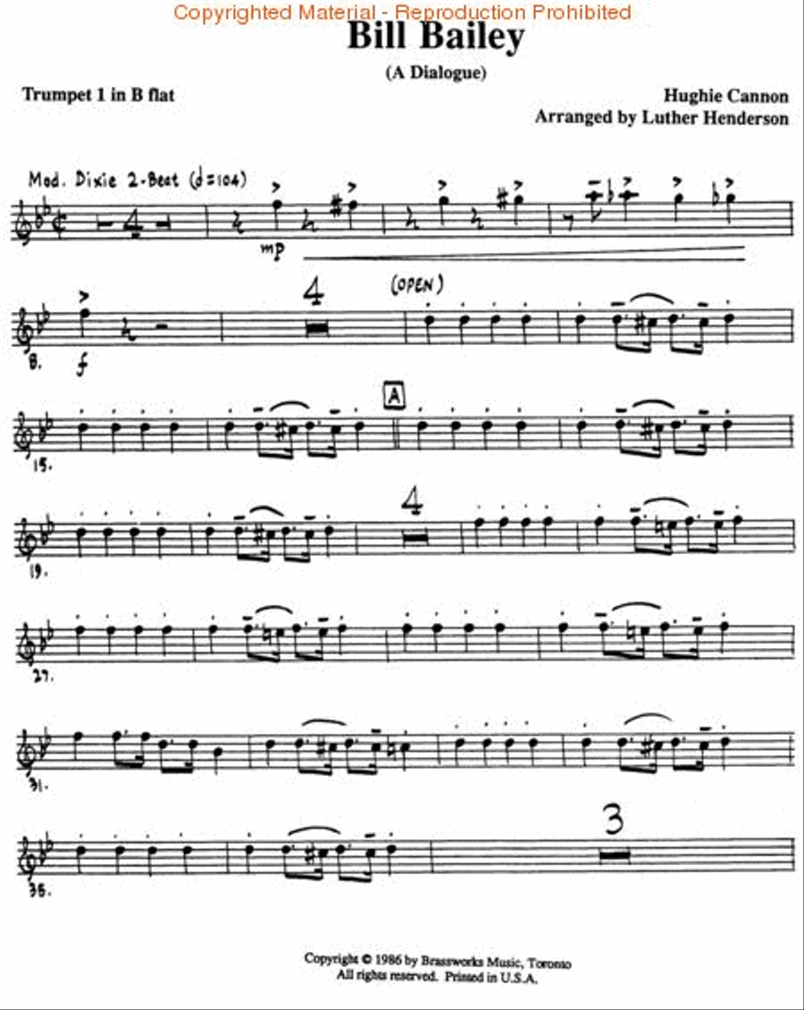 Bill Baily Brass Quintet scores gallery preview page 3