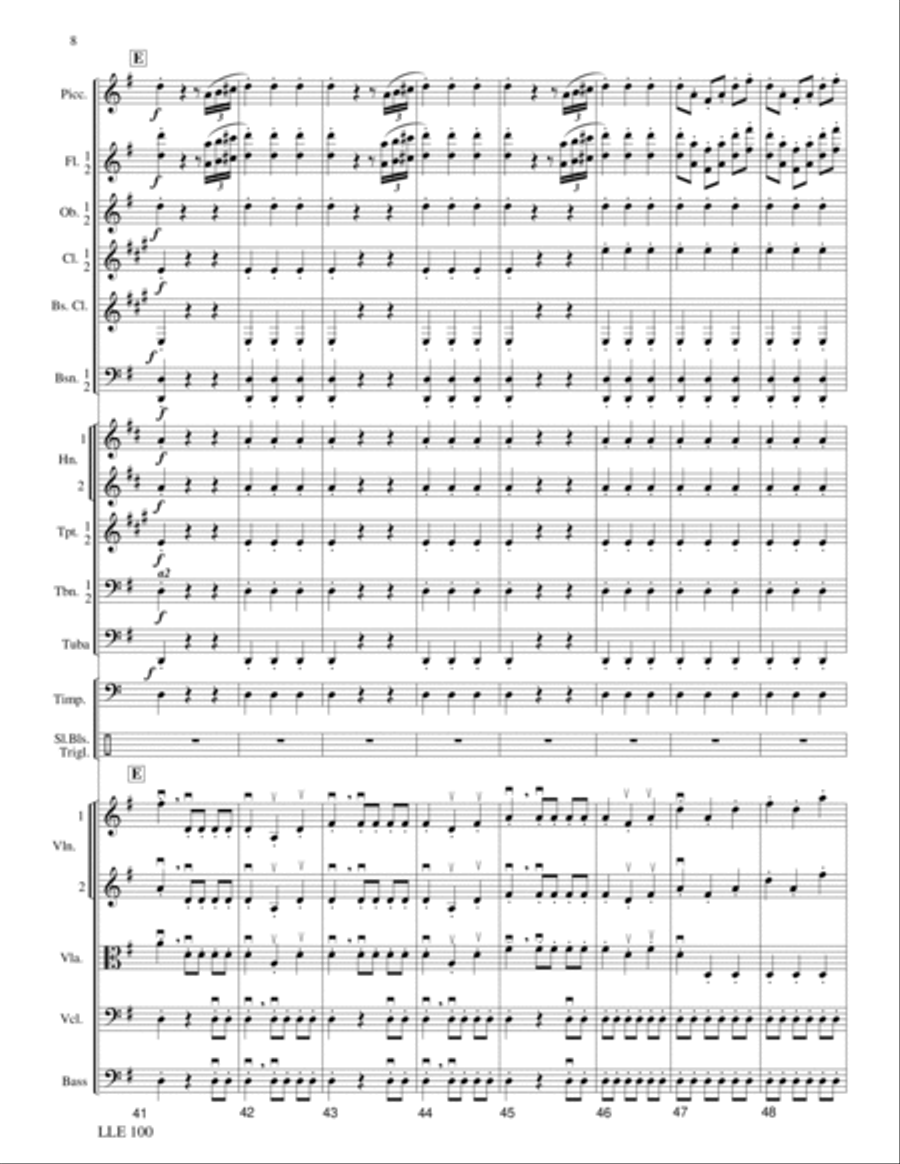 Sleigh Ride (German Dance No. 3) Orchestra scores gallery preview page 7