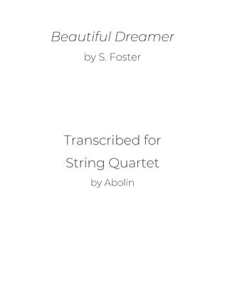 Foster: Beautiful Dreamer - String Quartet
