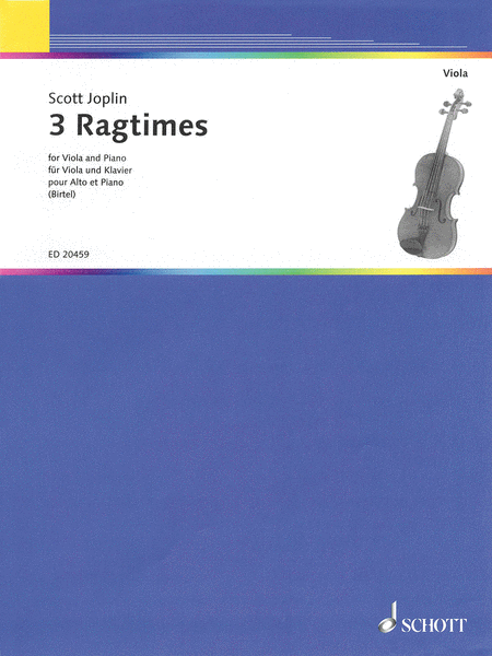 Scott Joplin: Three Ragtimes  (Viola and Piano)