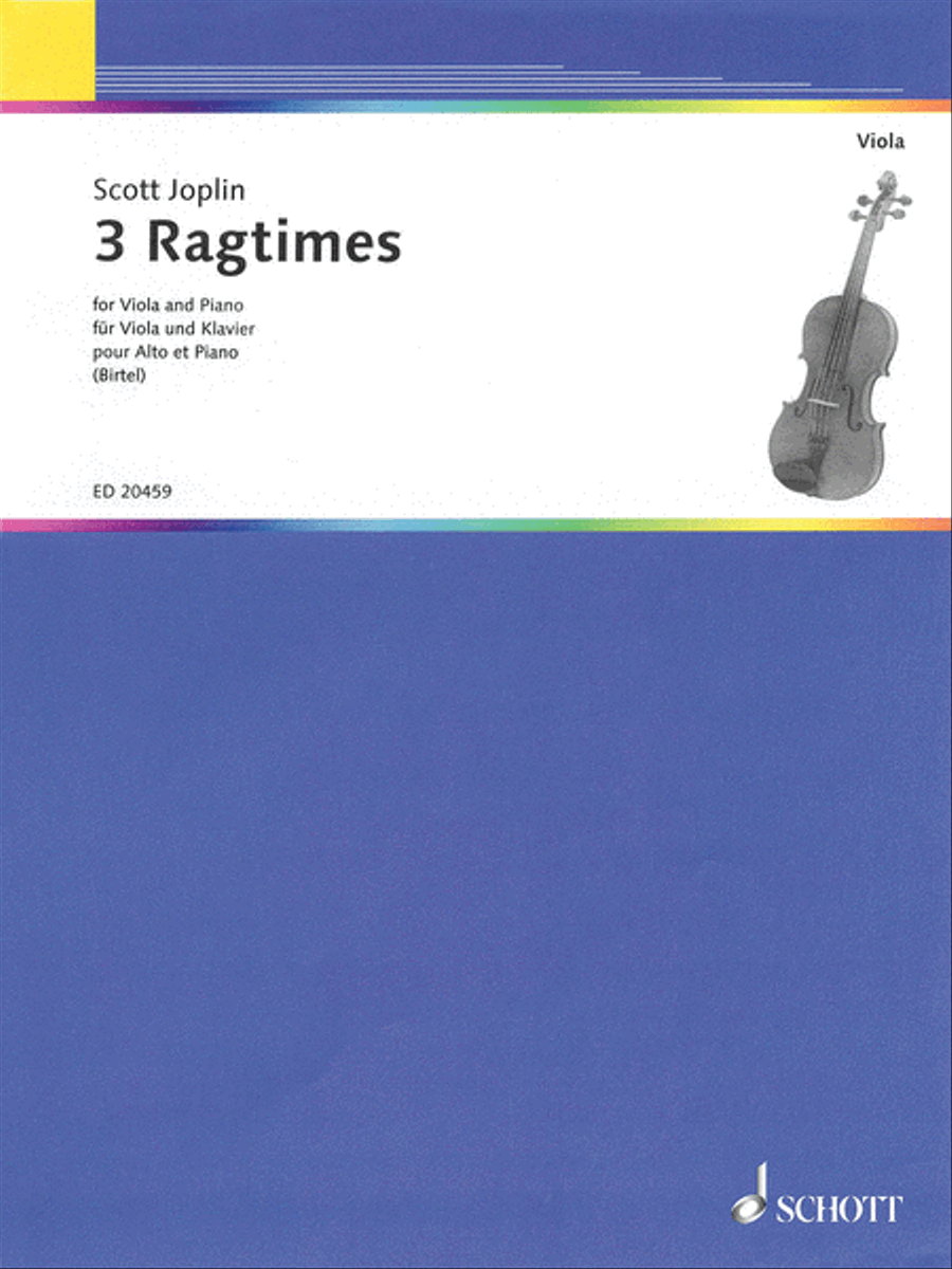 Three Ragtimes Piano Accompaniment scores gallery preview page 1