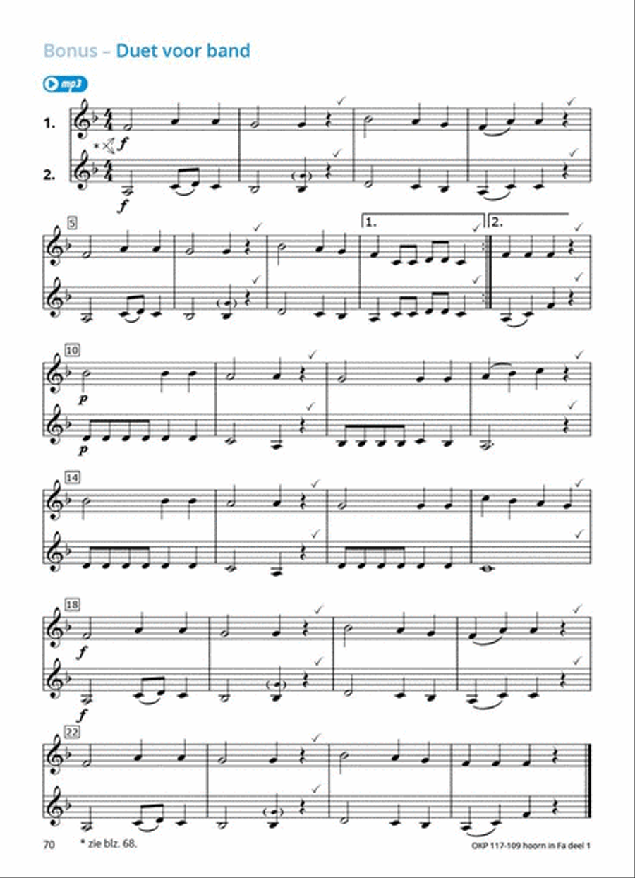 Samen Leren Samenspelen Vlaams Deel 1 Horn scores gallery preview page 9