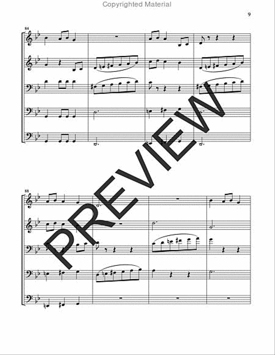 Carol of the Bells Horn scores gallery preview page 9