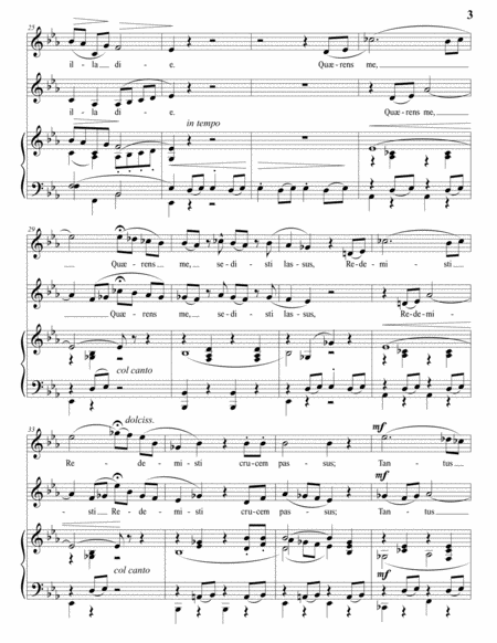 Recordare, from Requiem (E-flat major)