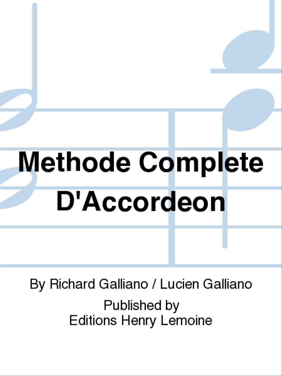 Methode Complete D'Accordeon Accordion scores gallery preview page 1