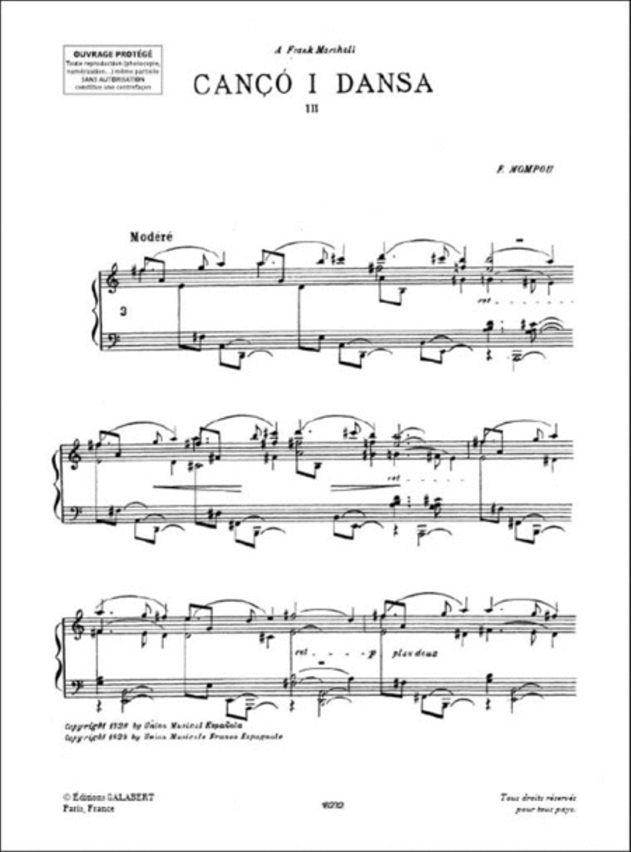 Cancion Y Danza 3 Piano Solo scores gallery preview page 2