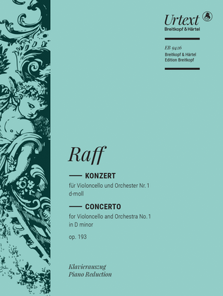 Book cover for Violoncello Concerto No. 1 in D minor Op. 193