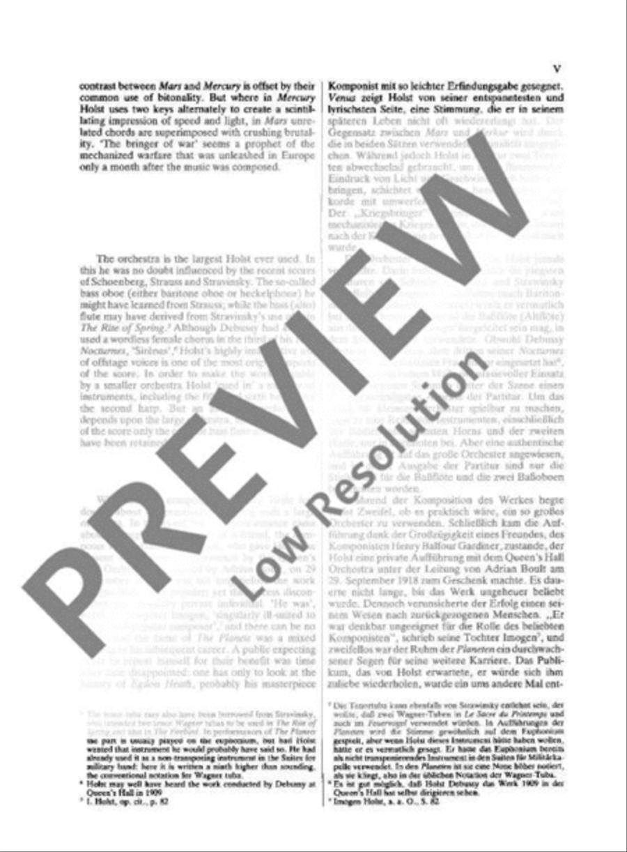 The Planets Orchestra scores gallery preview page 6