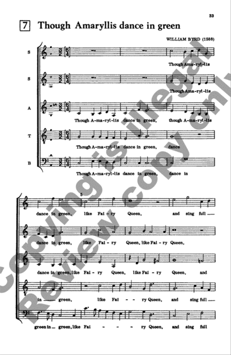 Invitation to Madrigals, Book 7 SSATB scores gallery preview page 19