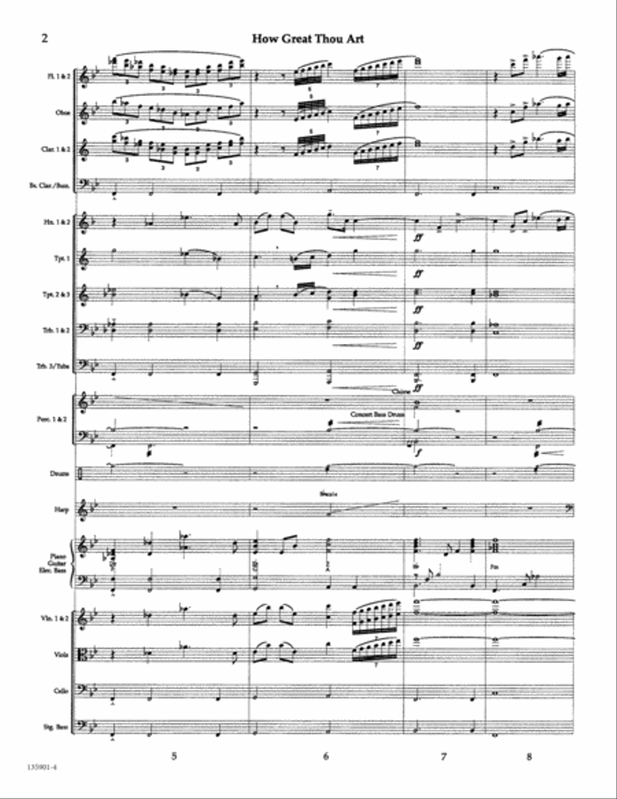 How Great Thou Art How Great Thou Art Orchestra scores gallery preview page 3