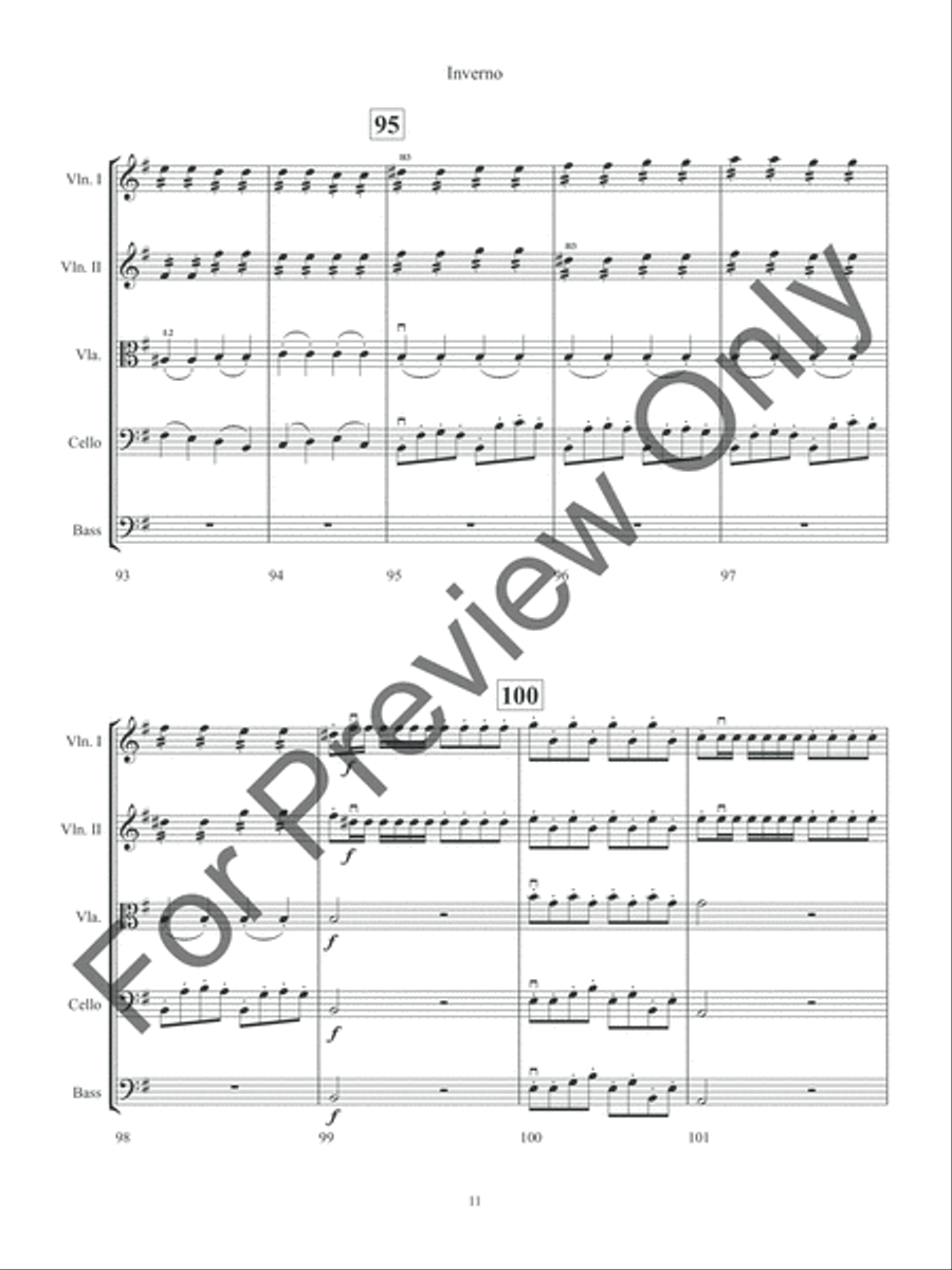 Inverno Inverno String Orchestra scores gallery preview page 14