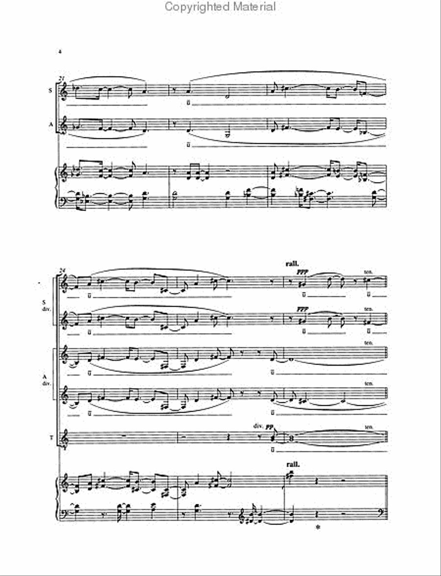 On the Transmigration of Souls 4-Part scores gallery preview page 3