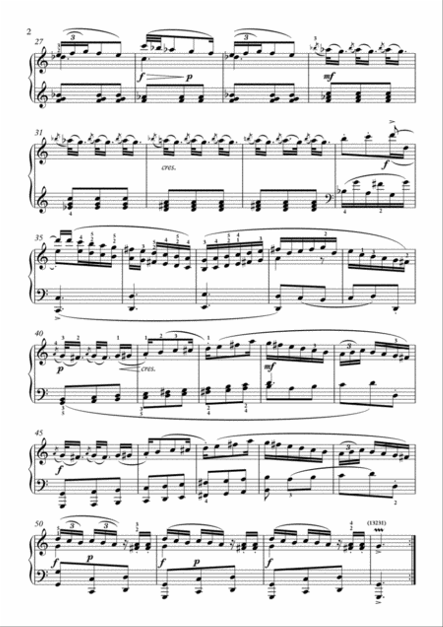 Scarlatti-Sonata in C-Major L.404 K.548(piano) Piano Solo scores gallery preview page 3