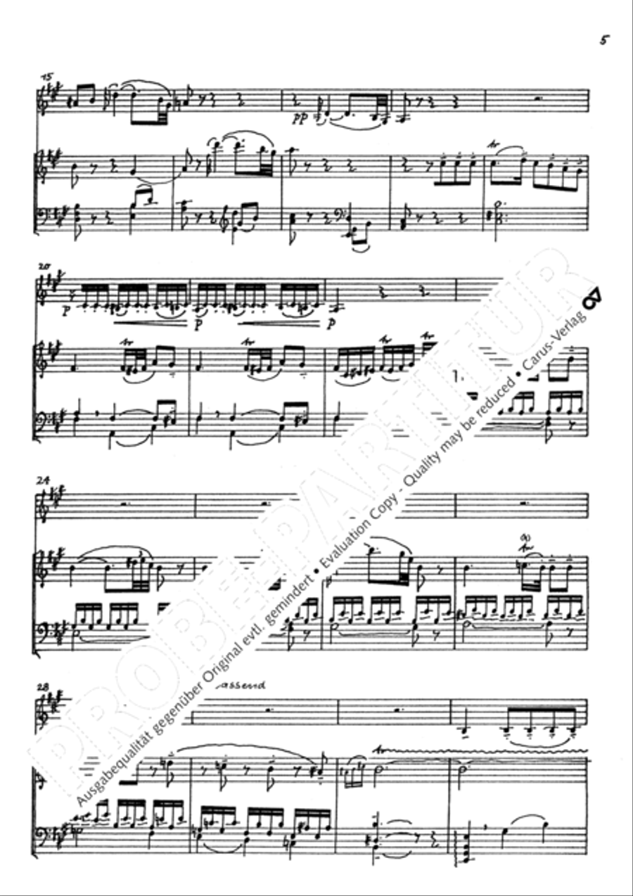Andante und Fuge in A Violin scores gallery preview page 8