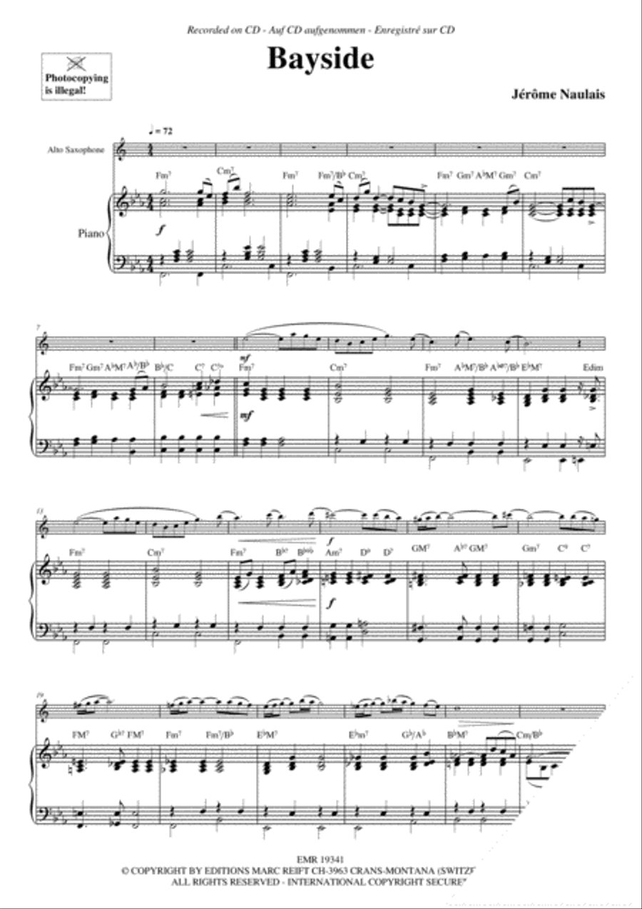 Bayside Alto Saxophone scores gallery preview page 4