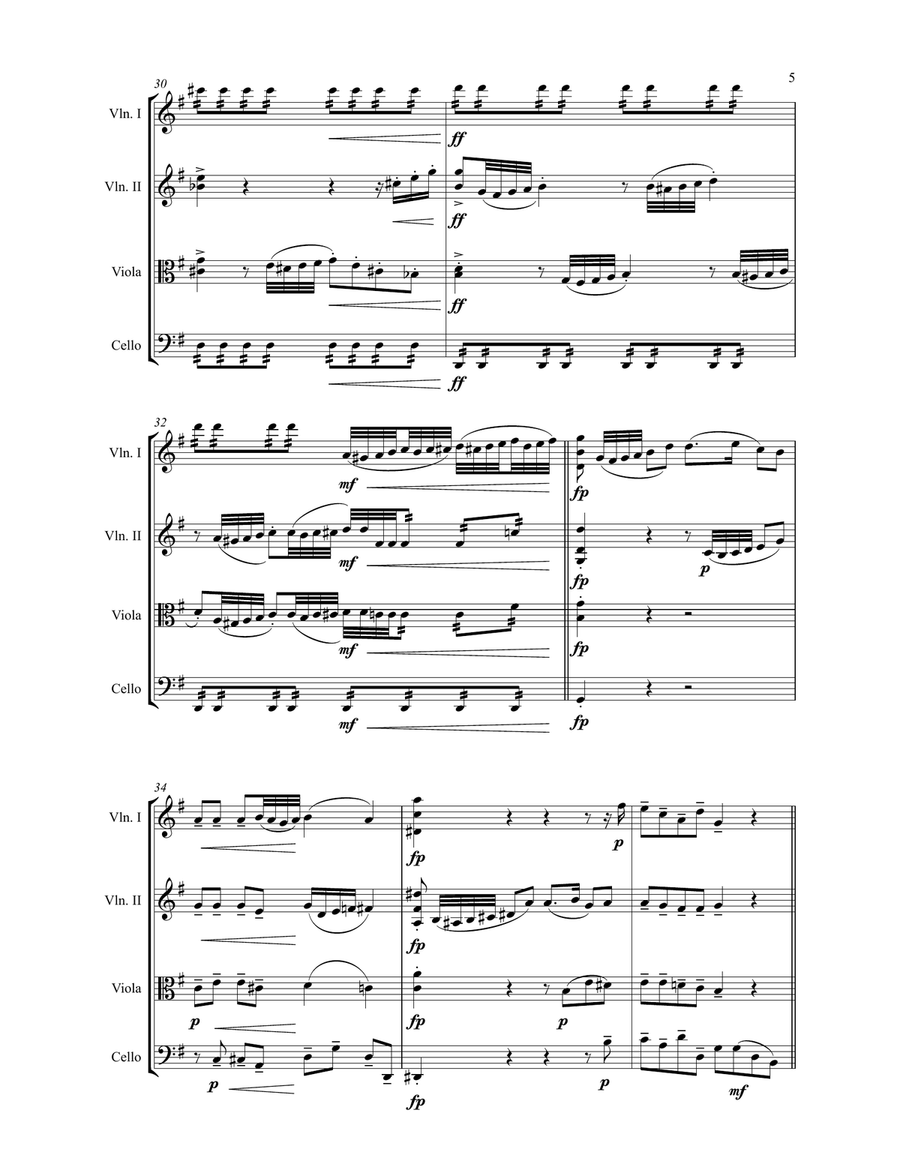 Mozart Style String Quartet String Quartet scores gallery preview page 5