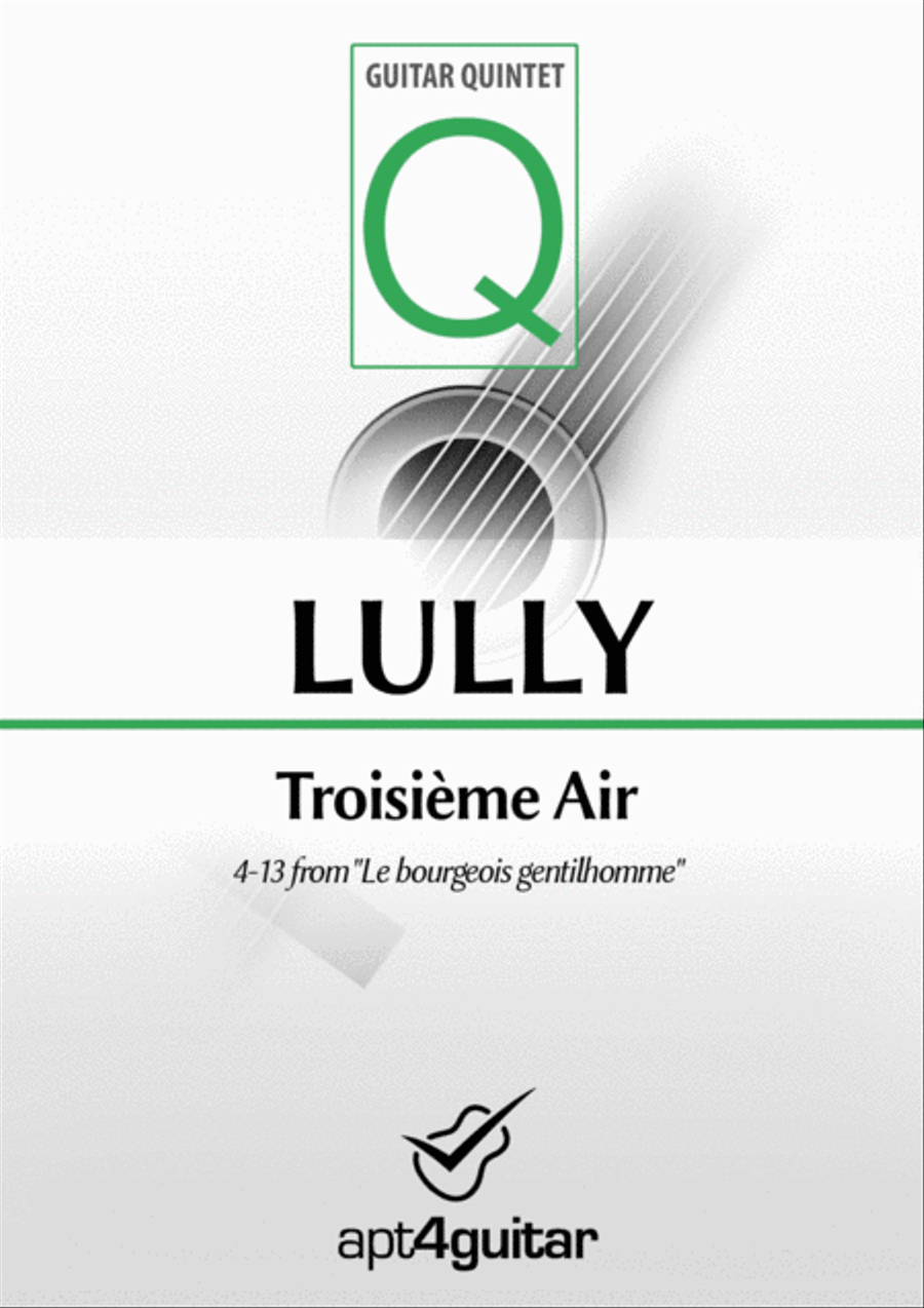 Troisième Air (4-13) Guitar Ensemble scores gallery preview page 1