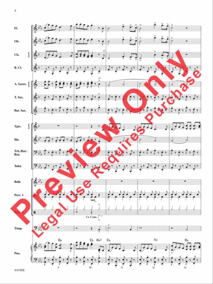 Holiday Celebrations Concert Band scores gallery preview page 4