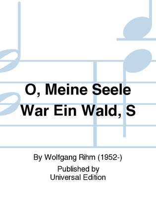 O, Meine Seele War Ein Wald, S