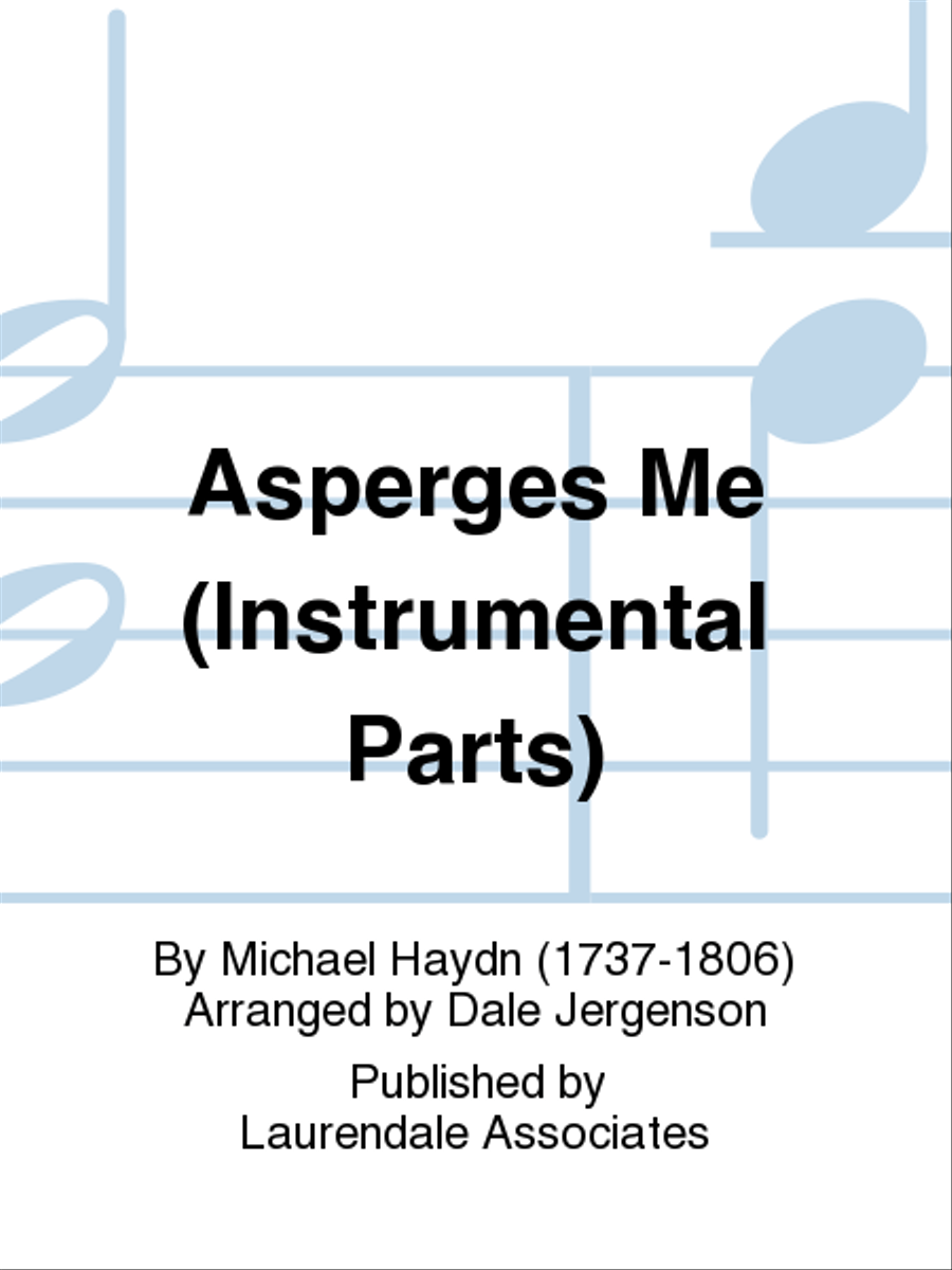 Asperges Me (Instrumental Parts) Choir scores gallery preview page 1
