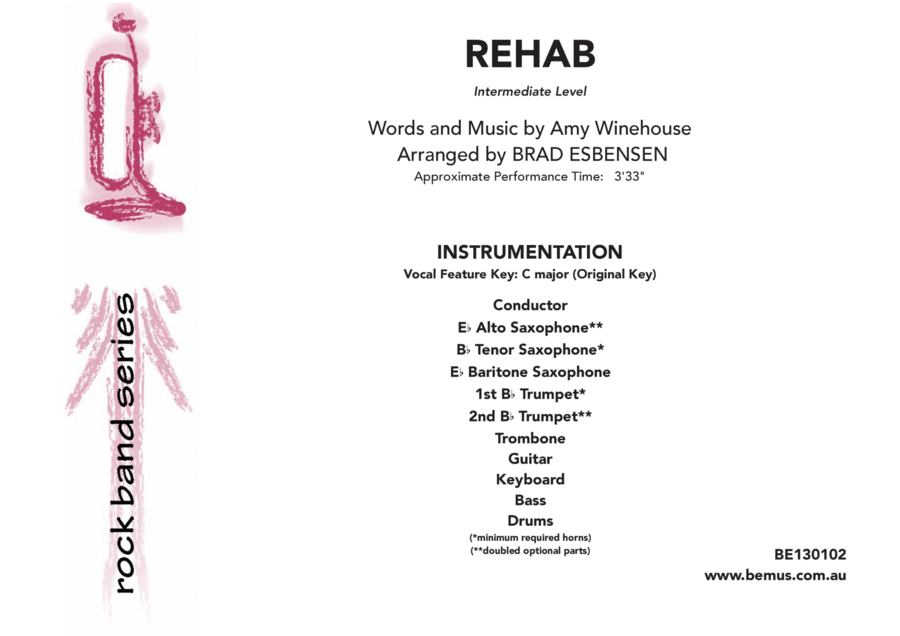 Rehab Tenor Saxophone scores gallery preview page 1