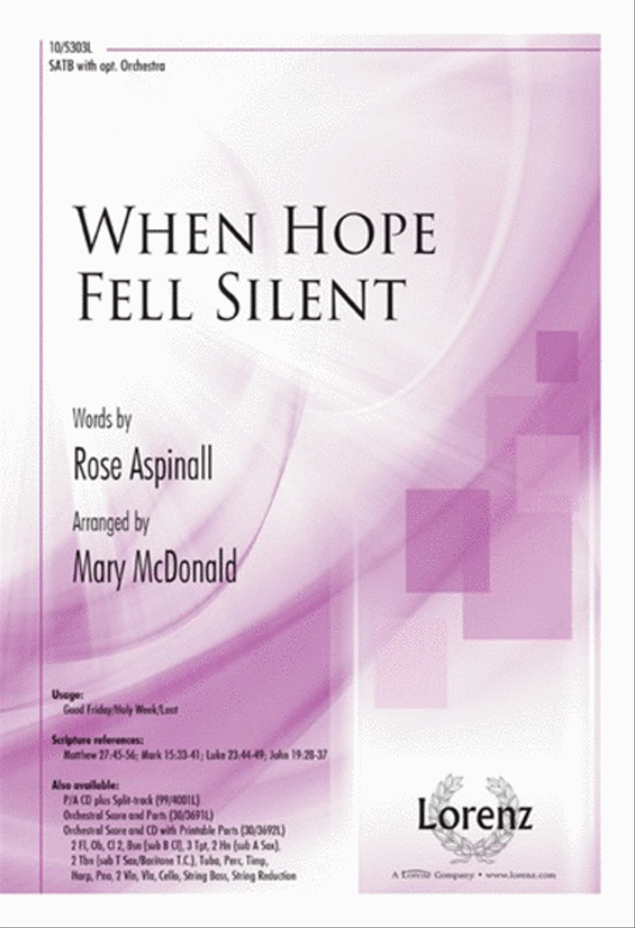 When Hope Fell Silent When Hope Fell Silent 4-Part scores gallery preview page 1