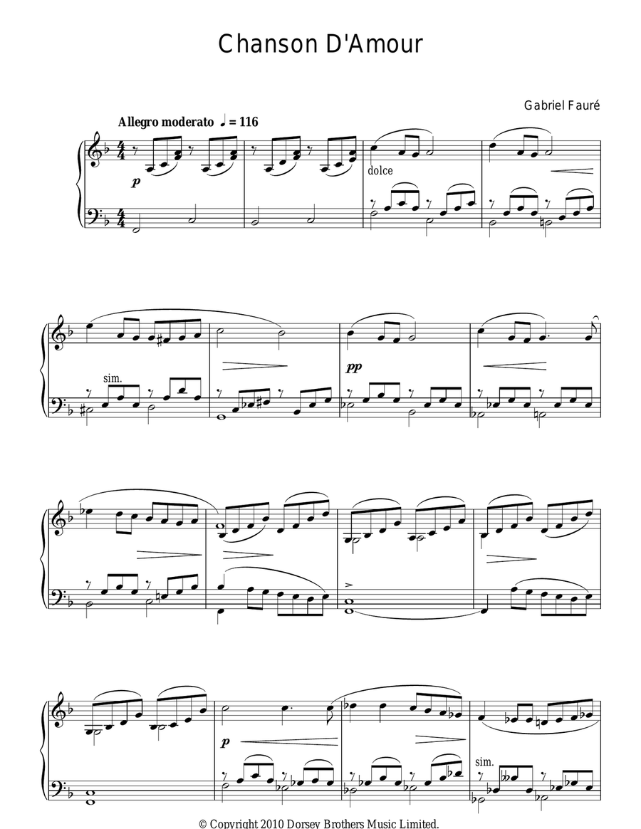Chanson D'Amour