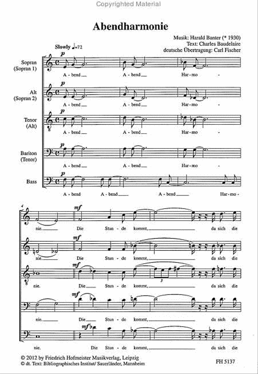 Abendharmonie Abendharmonie Mixed Choir scores gallery preview page 2