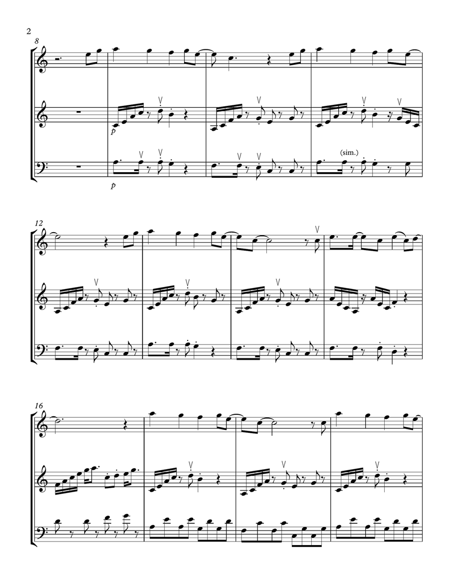Rather Be String Trio scores gallery preview page 2