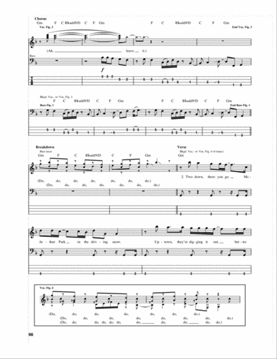Leave It Guitar Tablature scores gallery preview page 2