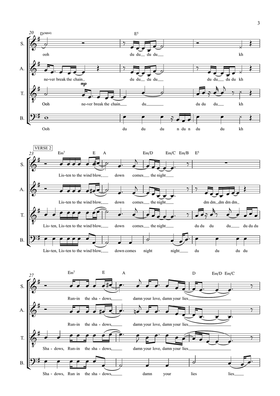 The Chain The Chain 4-Part scores gallery preview page 4