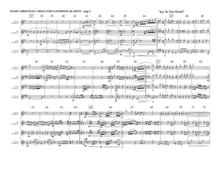 Eight Christmas Carols for Saxophone Quartet (SATB) - arr. Reisteter