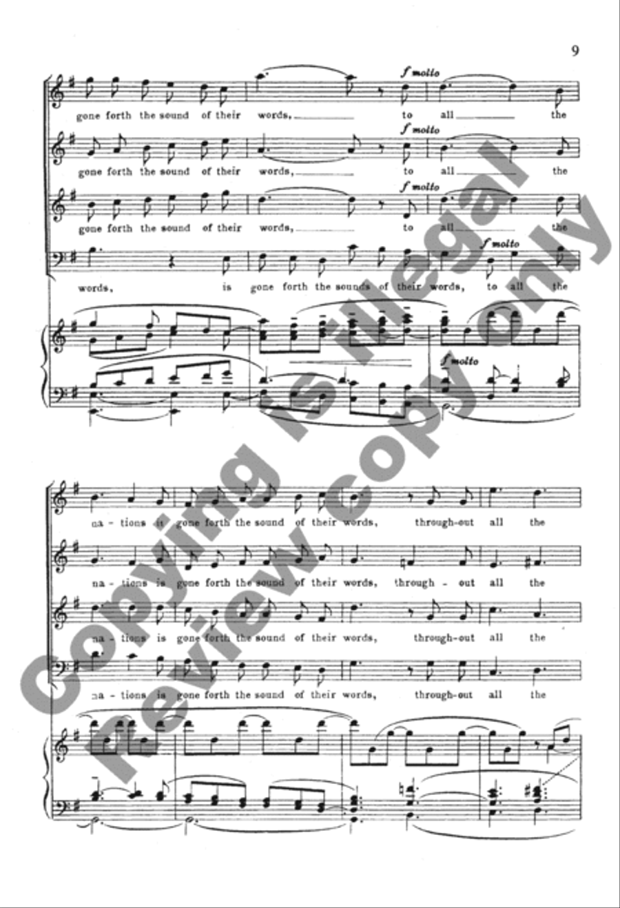 St. Paul: How Lovely Are the Messengers 4-Part scores gallery preview page 19