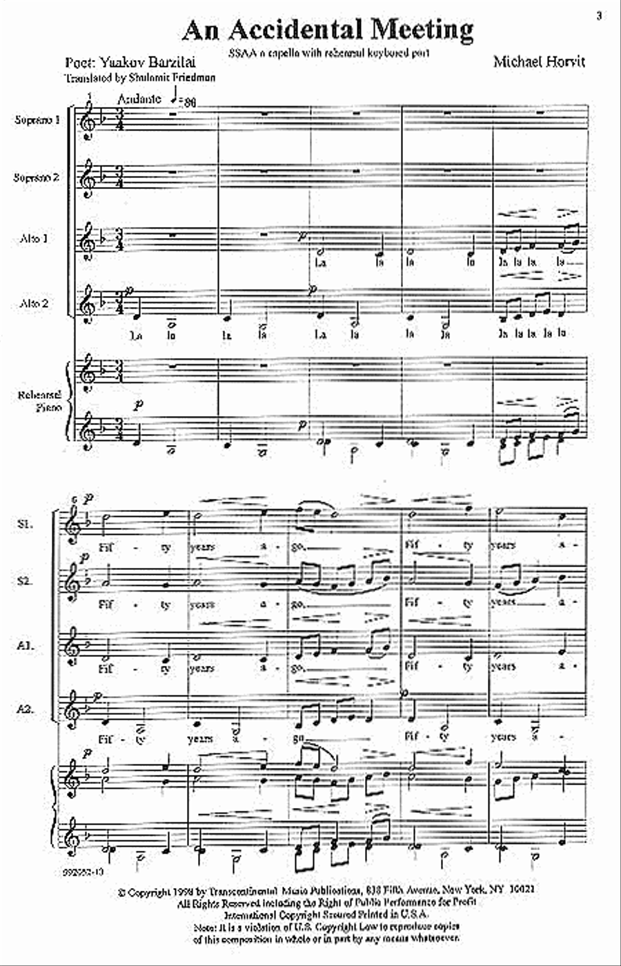 A Child's Journey SSAA scores gallery preview page 1