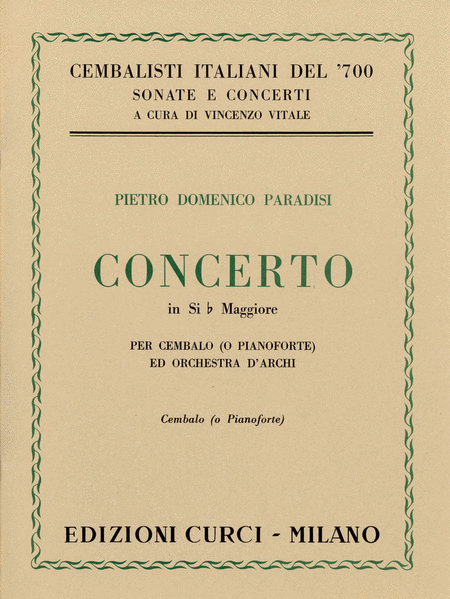 Concerto in Si bem. maggiore per cembalo (o pianoforte) e orchestra d