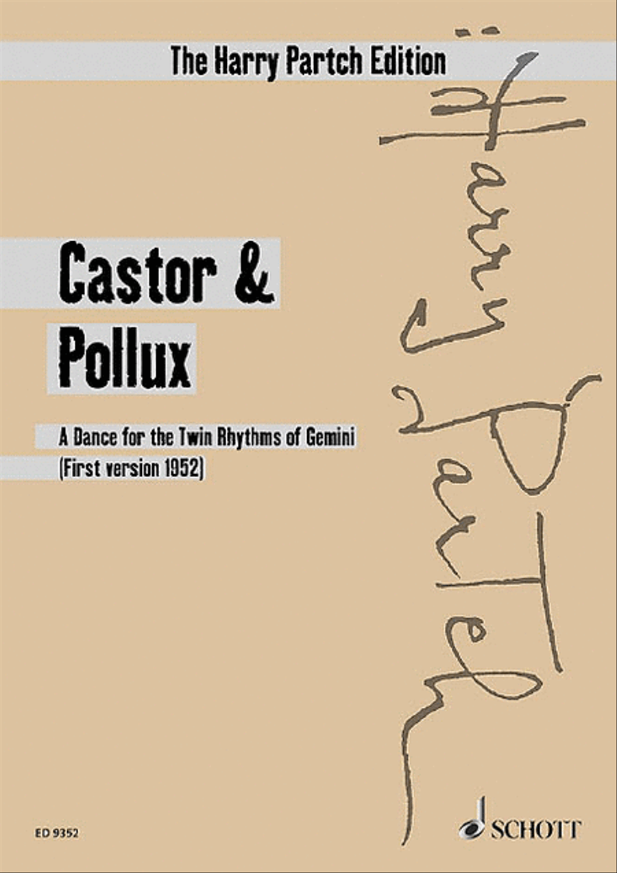 Castor & Pollux 6 Dancers and Instrumental Ensemble Study Score scores gallery preview page 1