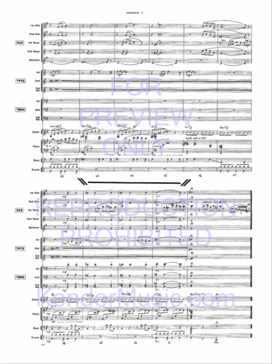 Samantha Jazz Ensemble scores gallery preview page 7