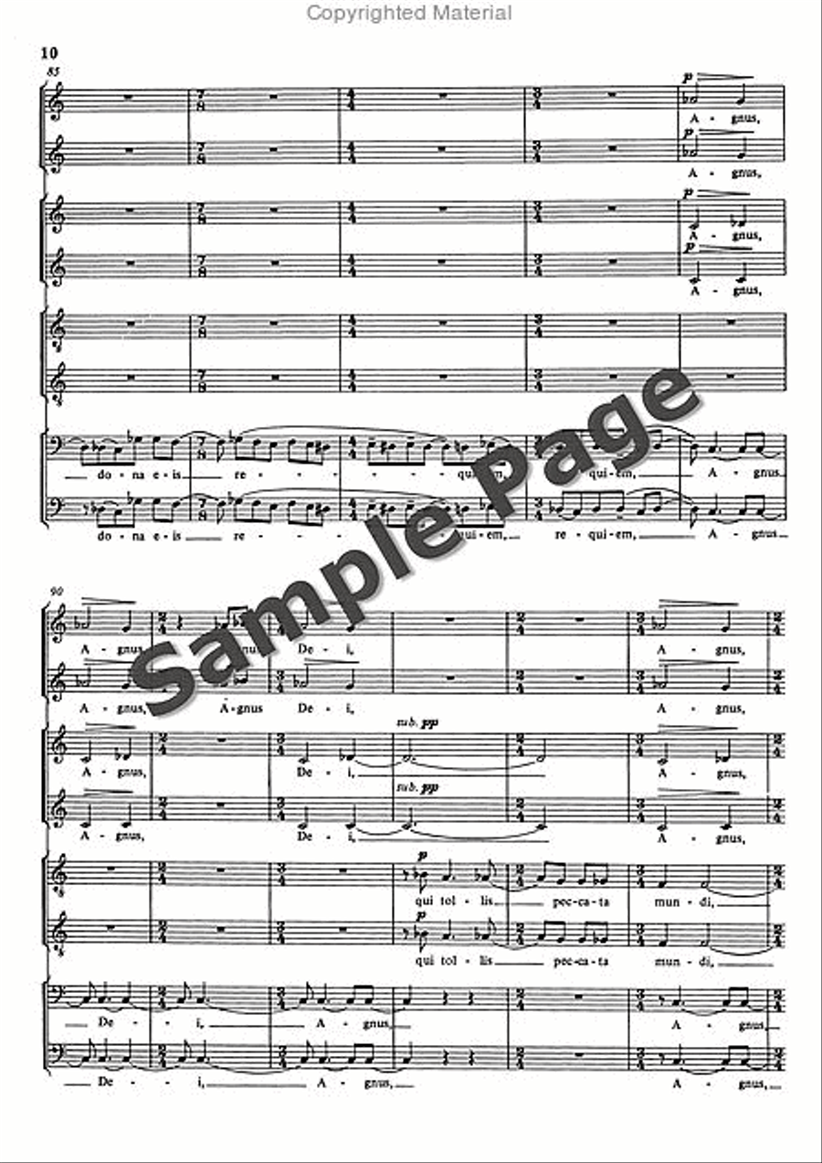 Agnus Dei (1981) Divisi scores gallery preview page 11