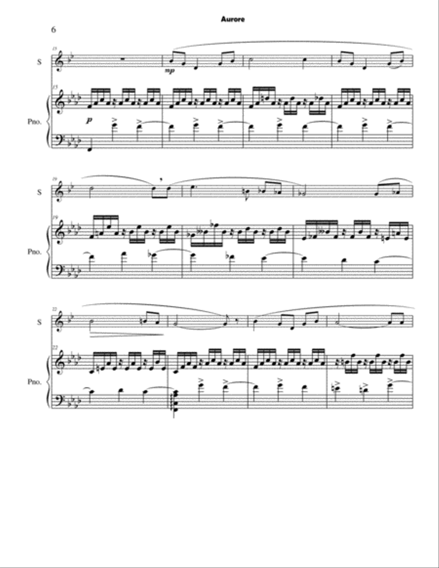 Seven Faure Art Songs Seven Faure Art Songs Trumpet Solo scores gallery preview page 6