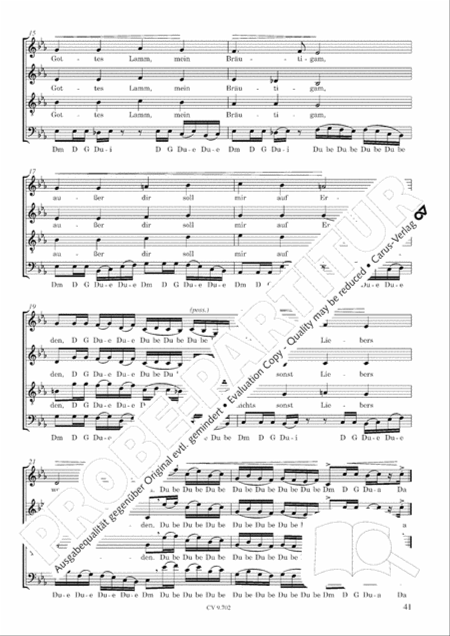 Jazz-Chorbuch: Jesu meine Freude