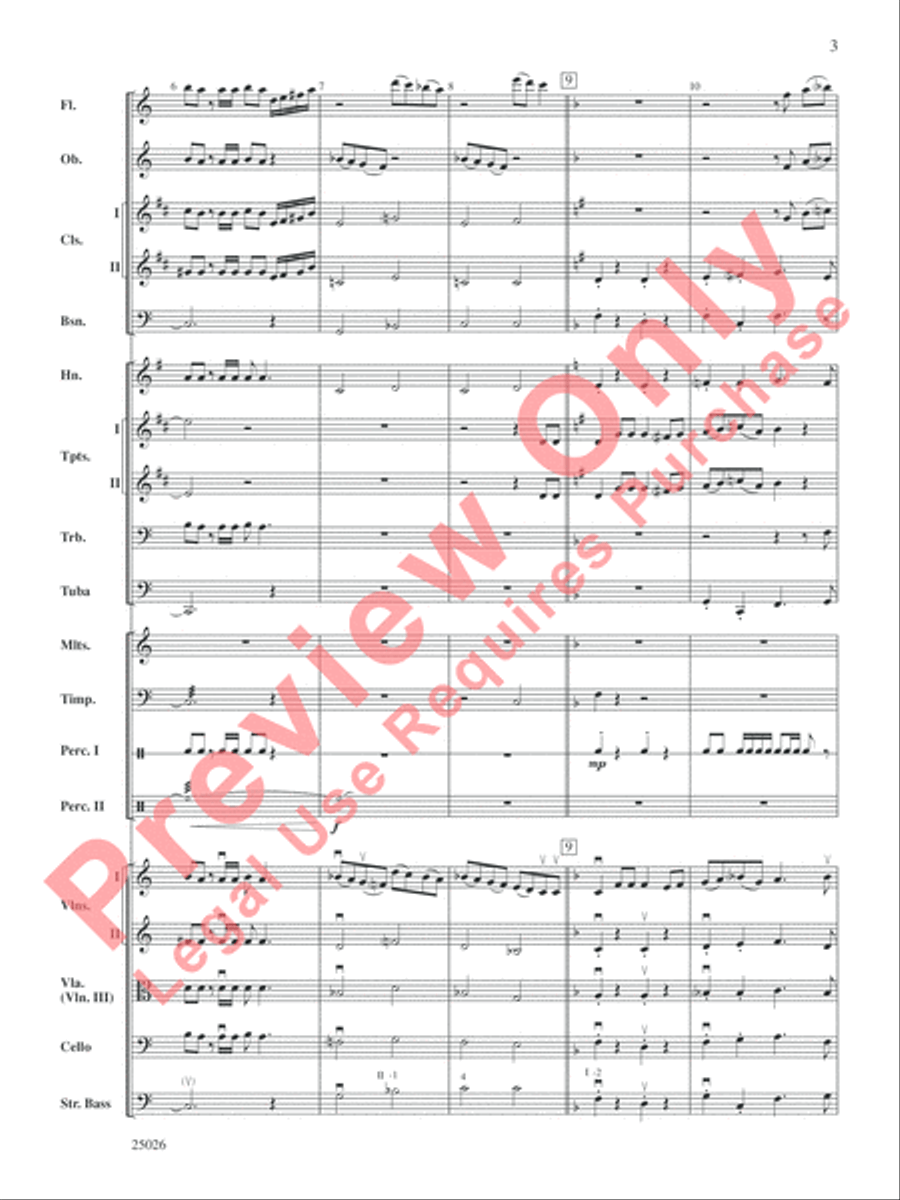 Christmas Comes Again . . . in About Three Minutes Full Orchestra scores gallery preview page 4